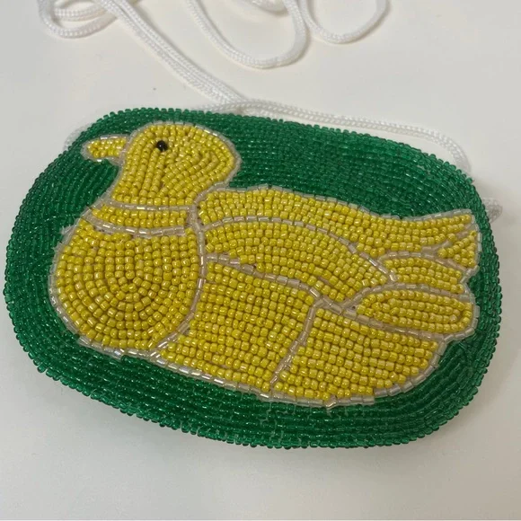 Beaded Duck Mini Coin Purse - Picture 8 of 16